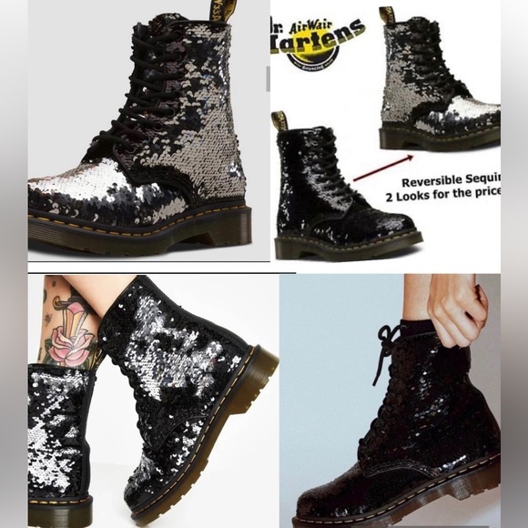 Brand New Shiftable Sequins Dr Martens 3 UK, 5 US - Picture 13 of 15